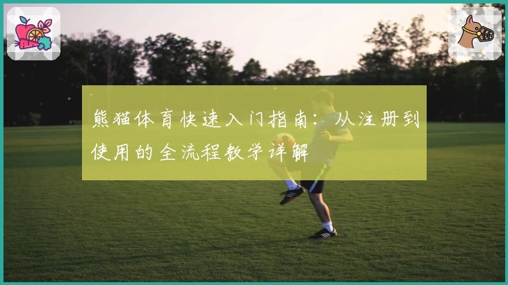熊猫体育快速入门指南：从注册到使用的全流程教学详解